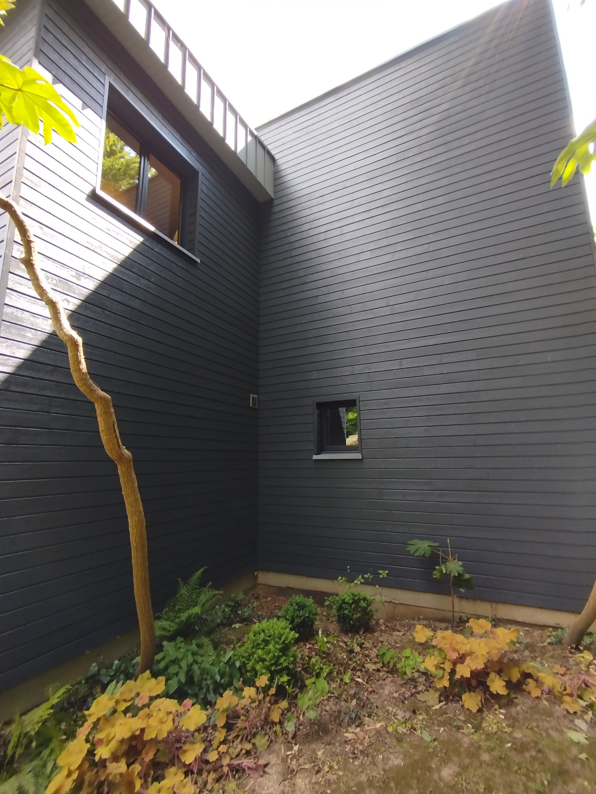 réfection d'une façade enclin sur la commune de Franqueville-Saint-Pierre