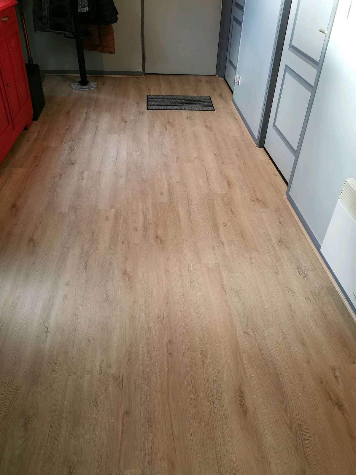 Travaux de revêtement de sol sur la commune du Houlme