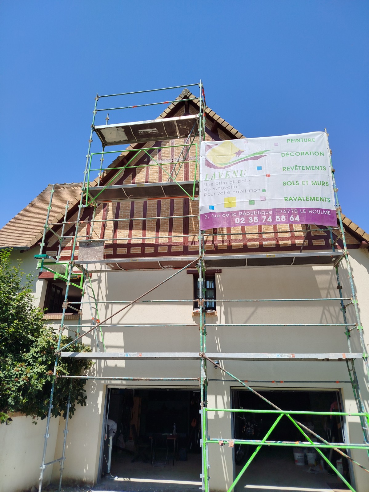 Rénovation d'une maison en colombage sur le secteur d'houppeville