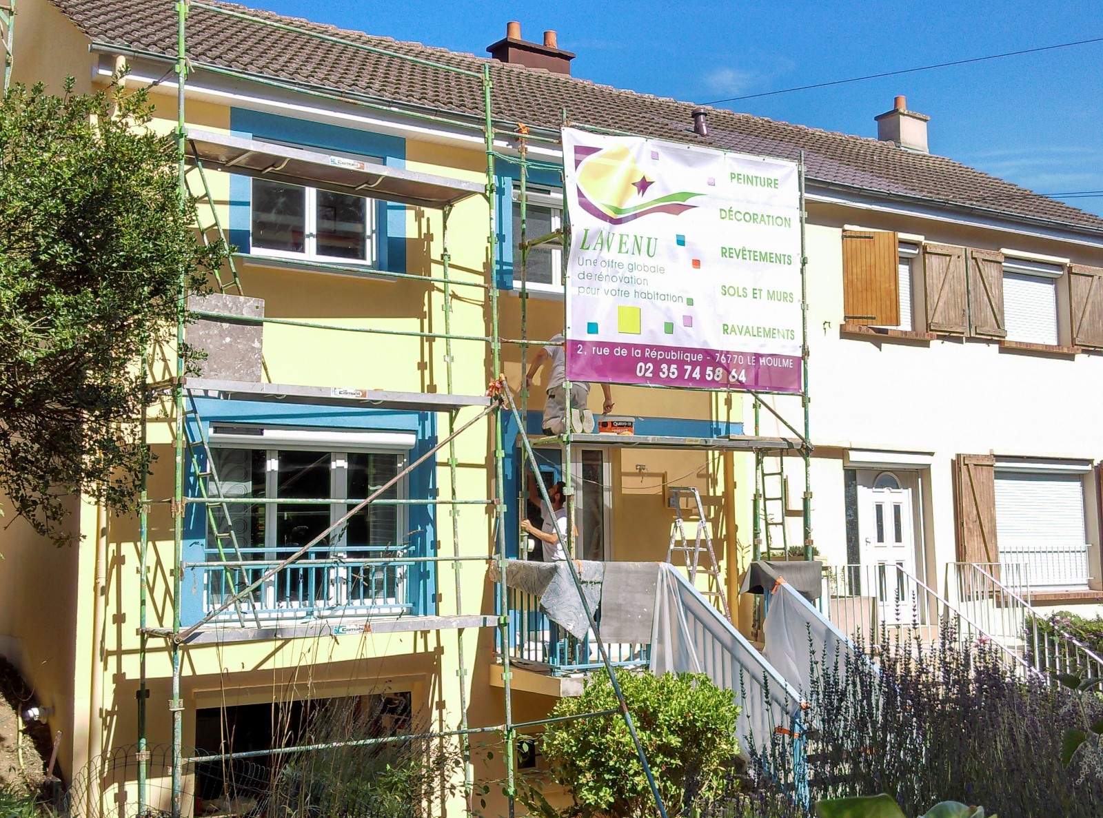 ravalement de façade sur la commune de Malaunay