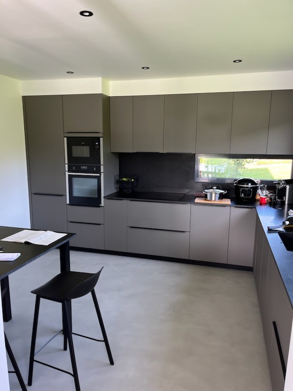 Réfection d'un sol de cuisine sur la commune de Bois-Guillaume