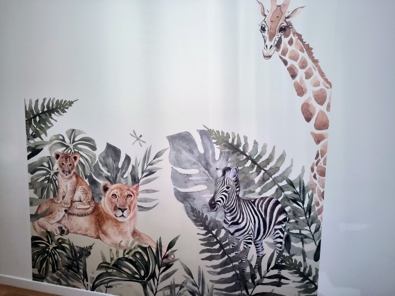 pose d'un papier peint panoramique sur la commune de Bihorel