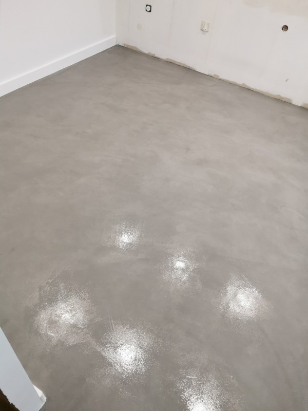 Réfection d'un sol de cuisine sur la commune de Bois-Guillaume