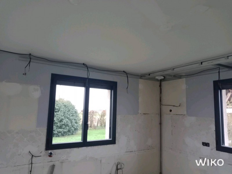 Travaux de plâtrerie pour une cuisine sur la commune de Bihorel