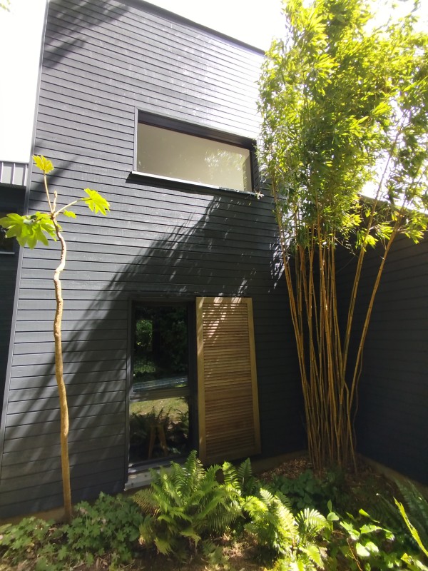 réfection d'une façade enclin sur la commune de Franqueville-Saint-Pierre