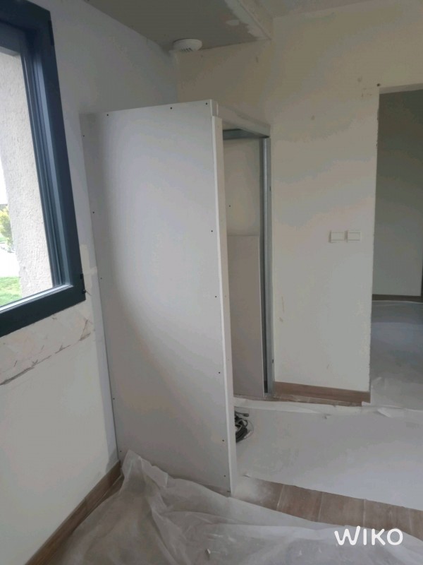 Travaux de plâtrerie pour une cuisine sur la commune de Bihorel