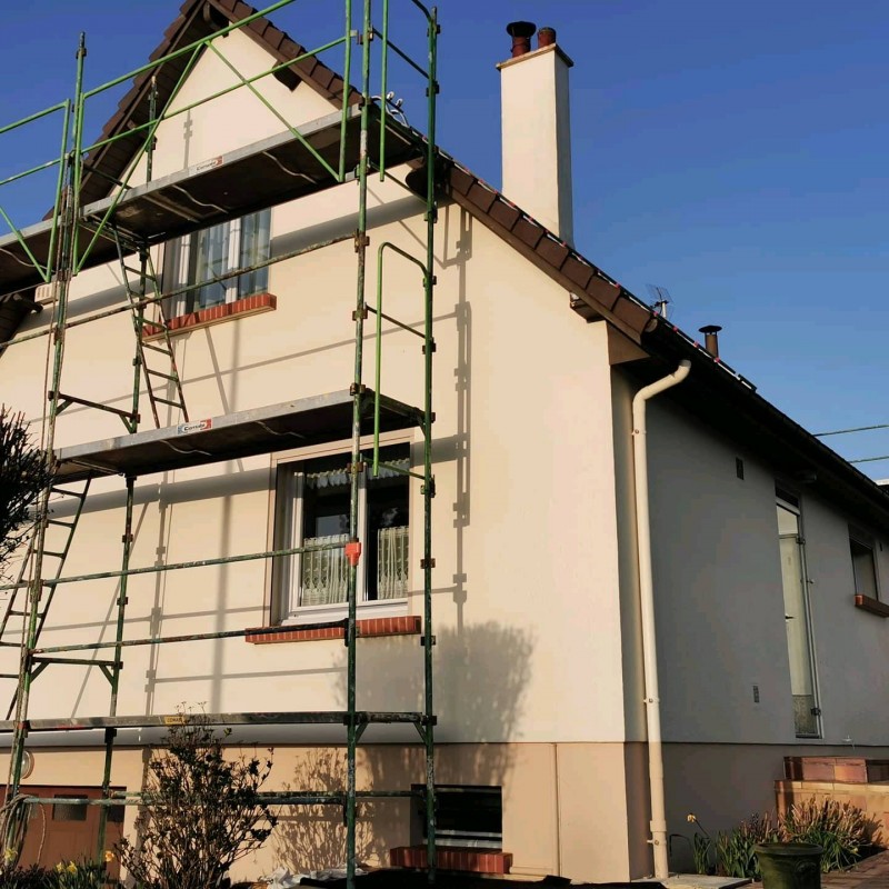 Entretien d'un ravalement d'un pavillon sur Bosc-le-Hard