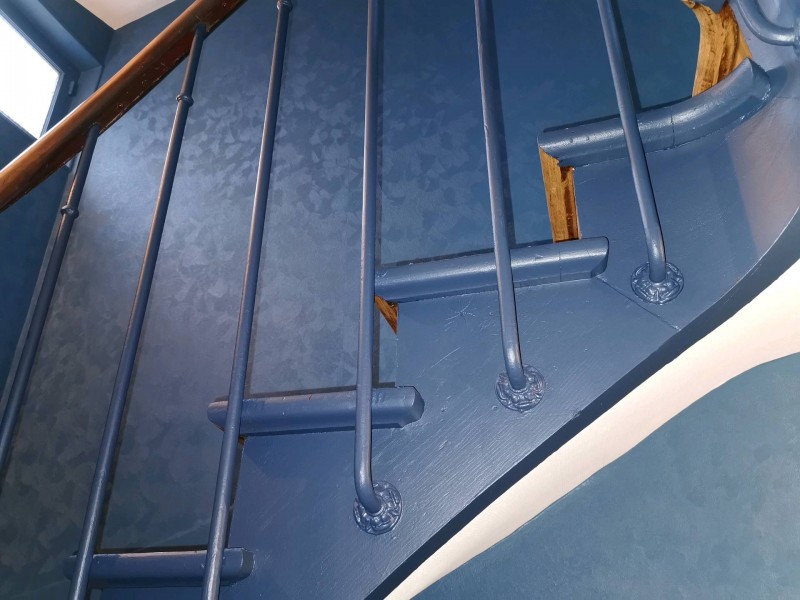 Rénovation d'une cage d'escalier à Mont-Saint-Aignan