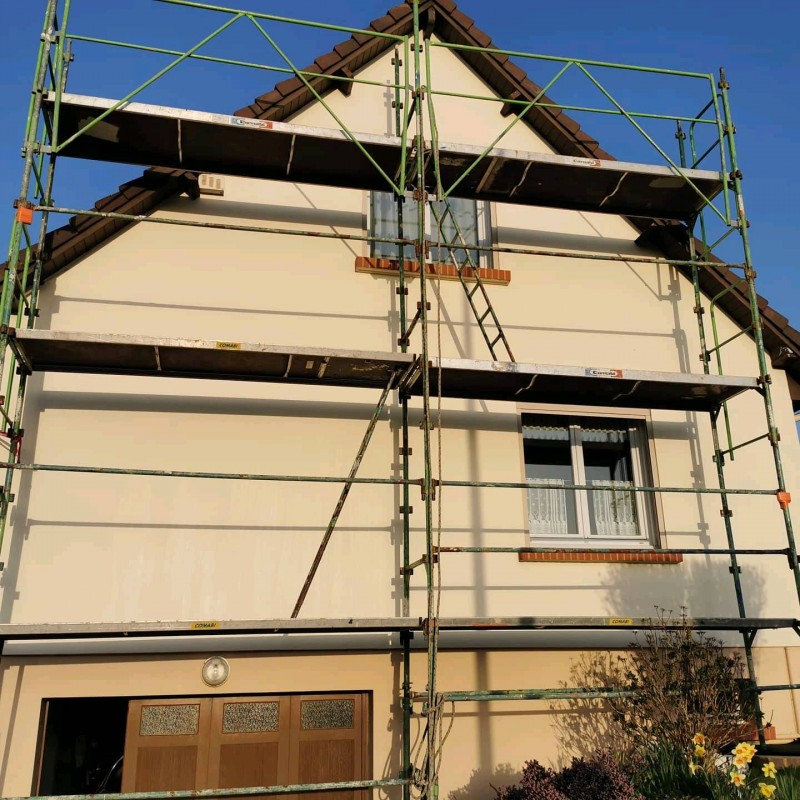 Entretien d'un ravalement d'un pavillon sur Bosc-le-Hard