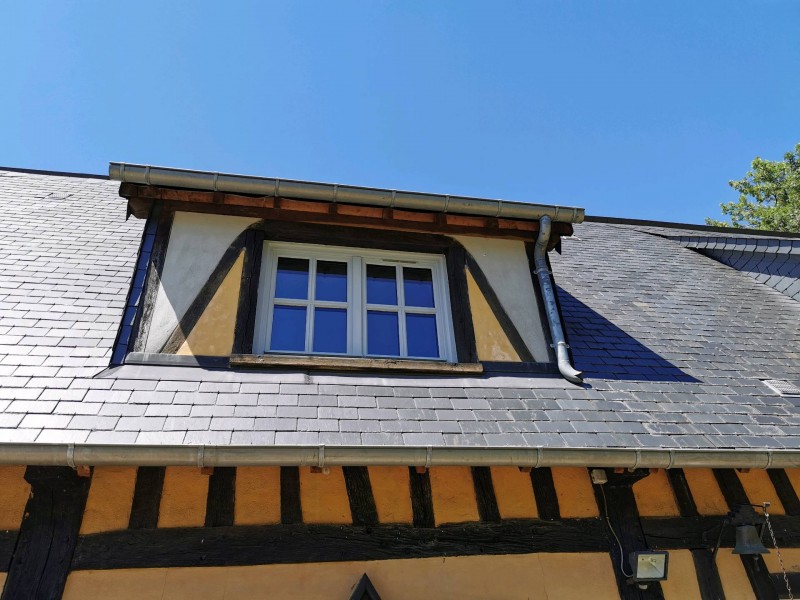 Entreprise pour un ravalement de façade sur une ancienne longère à Malaunay proche de Rouen 76