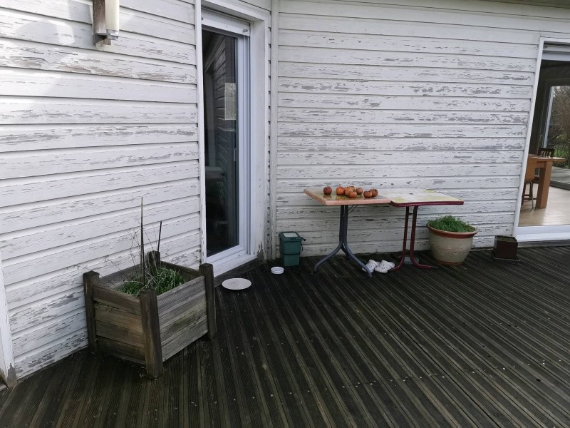 Réfection d'une façade en clin sur la commune de Saint-Jean du Cardonnay