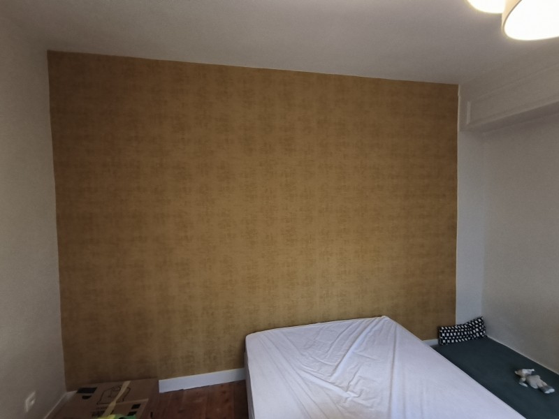 Rénovation de trois chambres, peinture et papier peint dans la région de Rouen