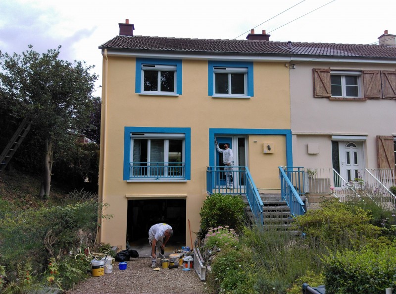 ravalement de façade sur la commune de Malaunay
